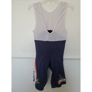 Nalini Base Cycling Padded Seat Bib Shorts Lycra Base Layer Blue‎ Men's XL Italy